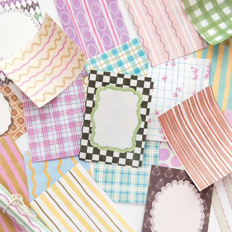 Graph Paper Pad - 1 kitap/100 adet Zarif Desenli Not