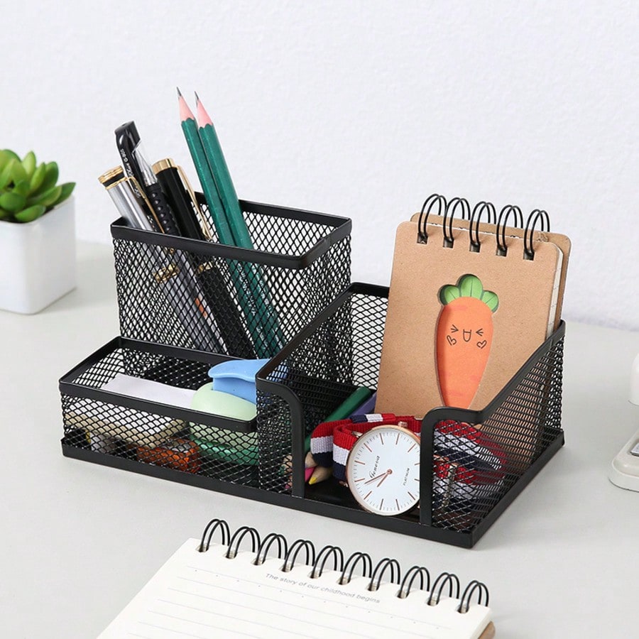 Siyah Metal Örgü Masaüstü Düze - Office Supply Office Stationery Items incelemesi ve fiyatı